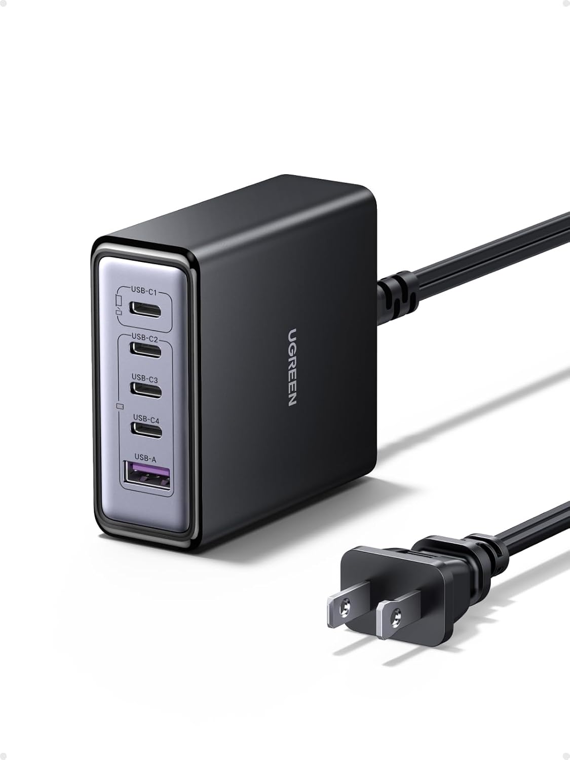 65W GaN Charging Station, 5-Port USB-C & USB-A Fast Charging Power Hub, Compact Desk Station Compatible with iPhone 17/16/15, Galaxy S25/S24, Pixel 10/9, iPad Pro, MacBook Pro/Air
