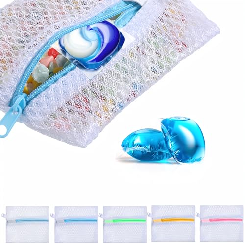 HJZHII 10Pcs Small Mesh Laundry Bags, Laundry Pod Anti-Stick