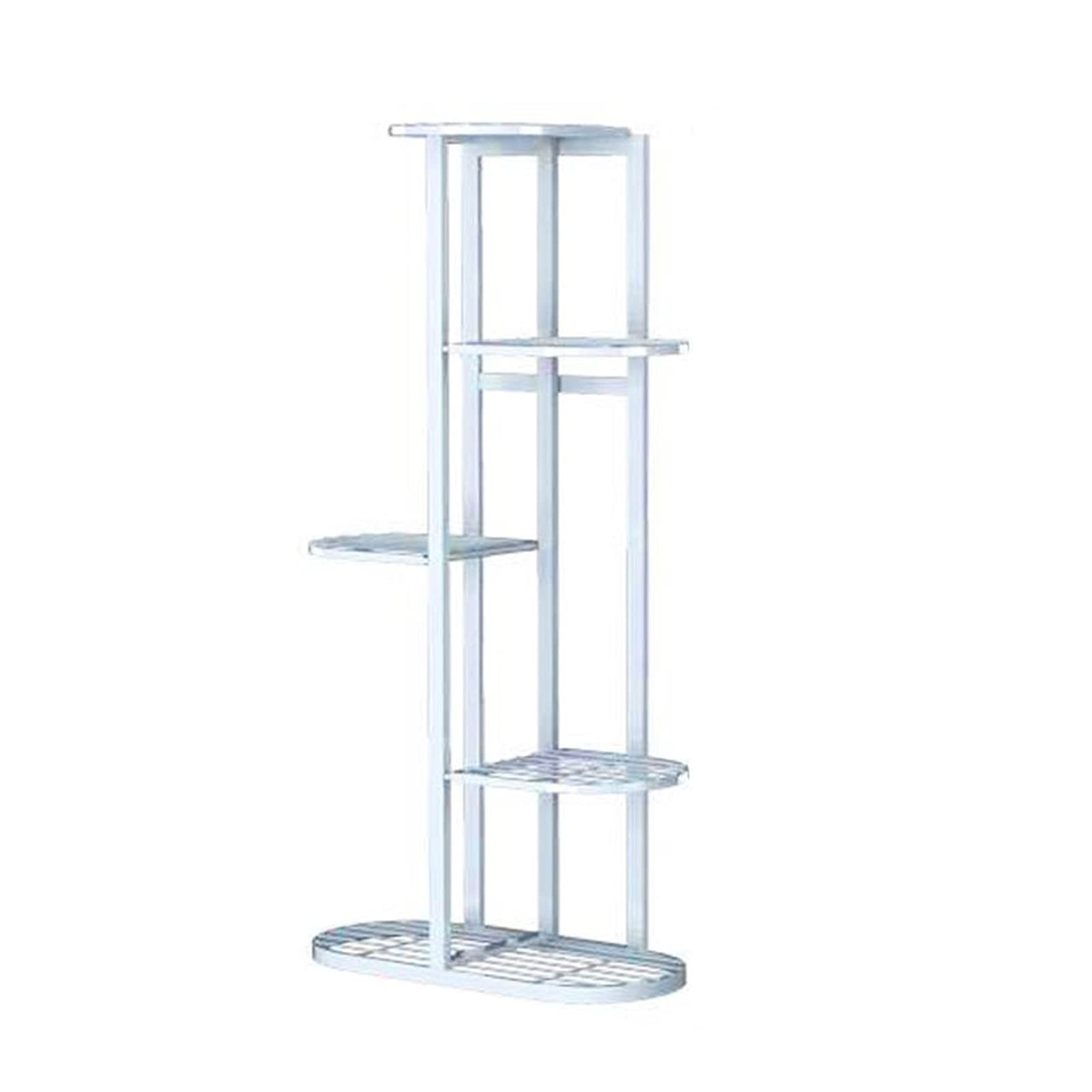 SnamicE Plant standFlower Stand 1 Piece Plant Shelves Iron Potted Flower Stand Shelf Multiple Flower Pot Holder Shelf,Blanc-7 pots