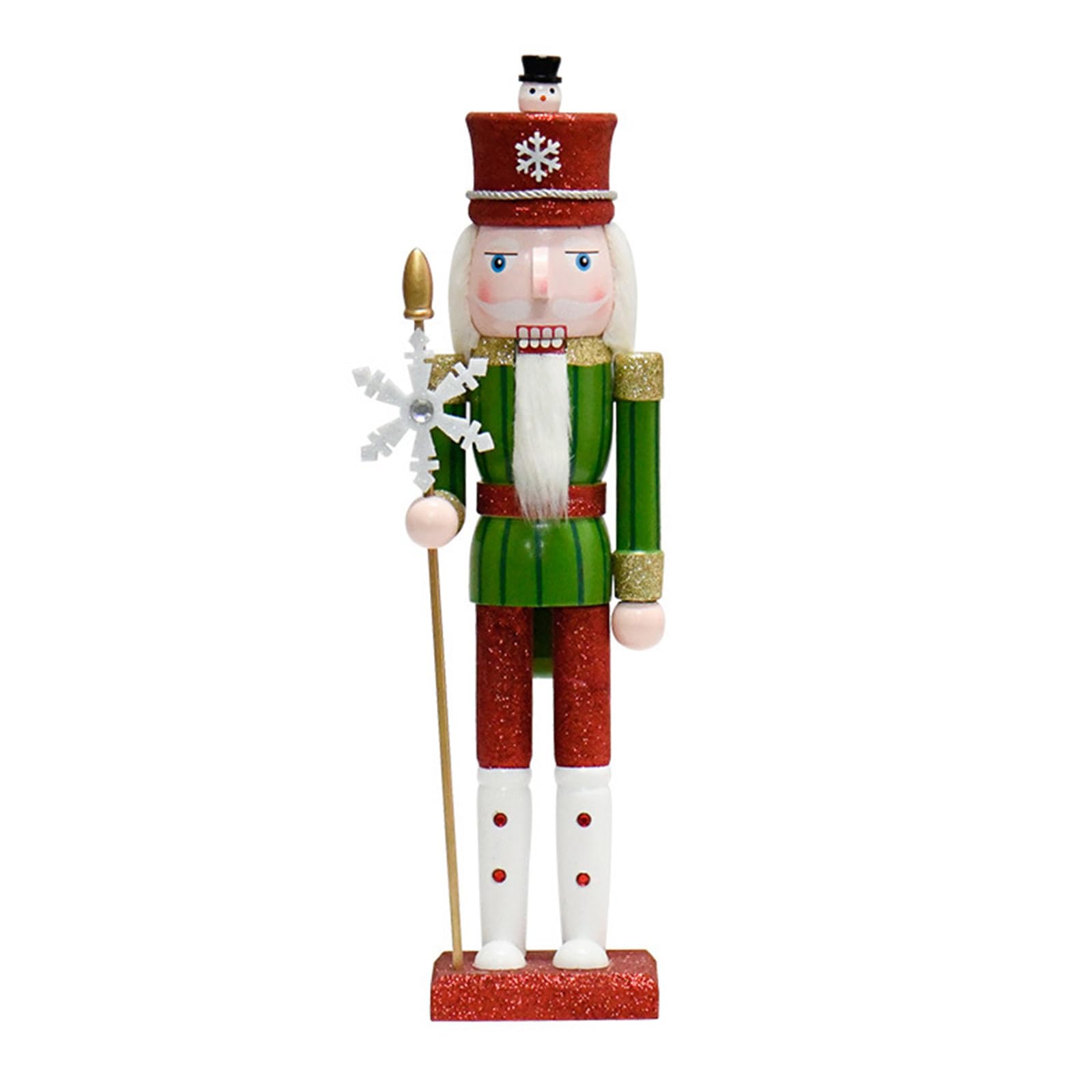 Tsophreniq Personalized Nutcrackers Figurine Stylish Festival Figure Nutcrackers Ornament Wood Table and Shelf Decors Home Accent