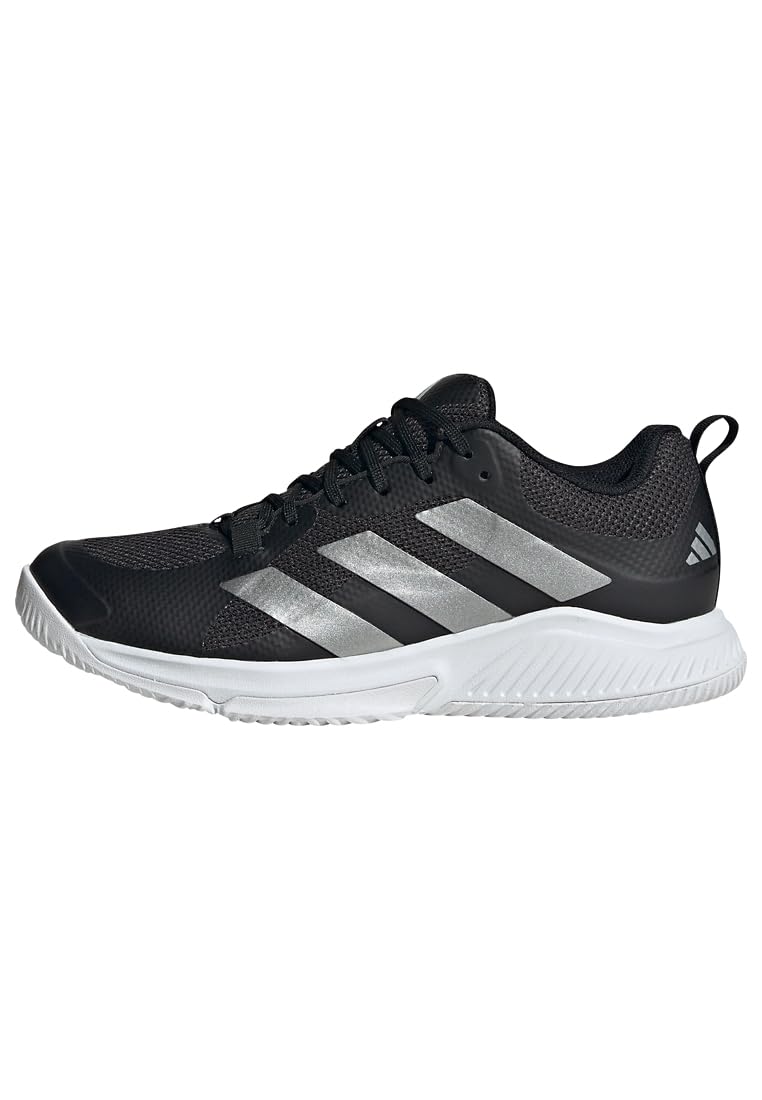 adidas Damen Court Team Bounce 2.0 Shoes, Core Black/Silver/Cloud White, 37 1/3 EU