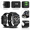Smart-WatchMAXTOP-Smartwatch-Compatible-iOSAndroid-Phones-for-Fitness-Activity-Tracker-with-Heart-Rate-Monitor-Blood-Pressure-MonitorSleep-Monitor-Step-Counter-for-Men-WomenBlack MAXTOP Smart Watch, Smartwatch Compatible iOS/Android Phones for Fitness Activity Tracker with Heart Rate Monitor & Blood Pressure Monitor&Sleep Monitor, Step Counter for Men Women(Black)