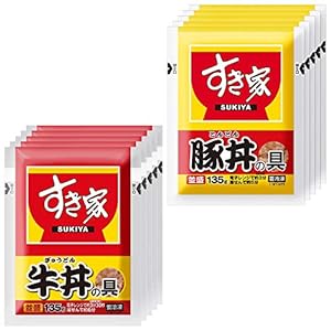 すき家 牛×豚セット（牛丼の具135g×5、豚丼の具135ｇ×5） 冷凍食品