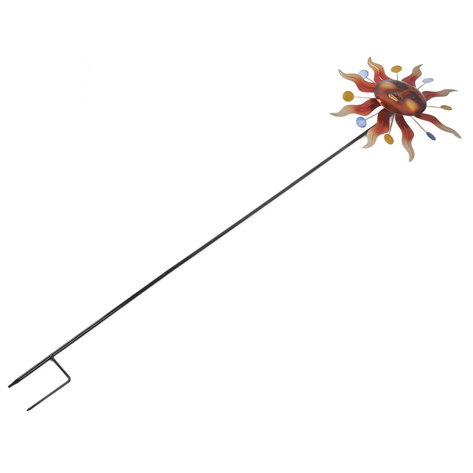 Molino de Viento Solar, Spinner de Viento de Flores Decorativo para Clima de Hierro con estaca de Tierra