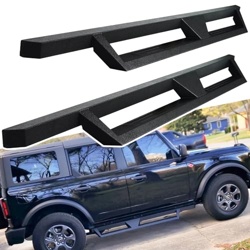 Estribos para Ford Bronco 2021-2024 4 puertas negros miniatura 1