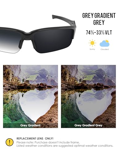 Image of BLAZERBUCK Polarized Replacement Lenses for Oakley Flak Beta OO9363 /Flak Beta Asian Fit OO9372 Sunglass
