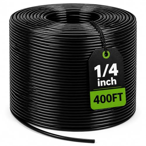 Bonviee 400FT 1/4 Drip Irrigation Tubing 0.17 ID x 0.25 OD