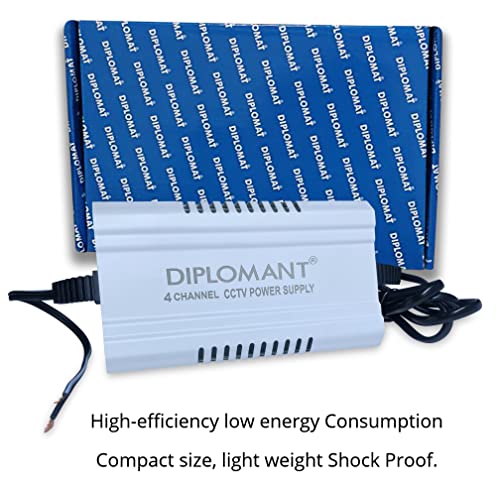 Image of Elove 5 Amp (12VDC) 4 Channel SMPS for CCTV [Iron Powder Coated Material] Power Supply Adapter up to 4 CCTV Security Cameras for Video Surveillance Camera System, Dome, Bullet Cameras