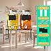 Galssmagic 1 Gallon Glass Drink Dispenser with Stand,2 Pack Glass Beverage Dispenser with Stainless Steel Spigot,Water Lemonade Dispenser for Parties