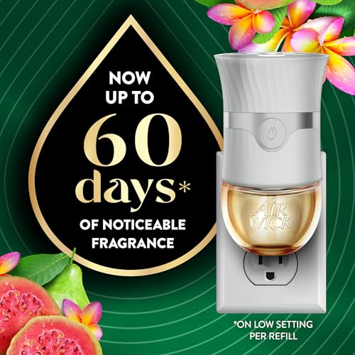 Air Wick Vibrant Plug in Scented Oil Refill, 5ct, Nectarine & Paradise Flower, Air Freshener, Essential Oils - image 2