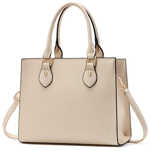 Image of CHICAROUSAL Crossbody Purses and Handbags for Women PU Leather Tote Top Handle Satchel Shoulder Bags (BLxw Khaki)