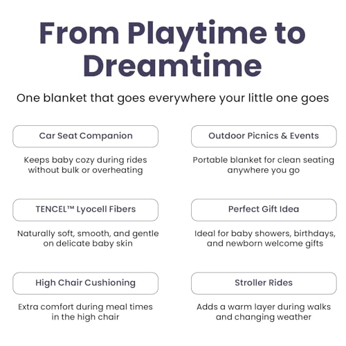 Image of Hypoallergenic Baby Blanket - 30x40 Inches Grey Blue, Oeko-TEX Certified, Thermal-Regulating, Silky Soft Knit Neutral for Girls & Boys - Swaddle, Toddler, or Receiving Blanket