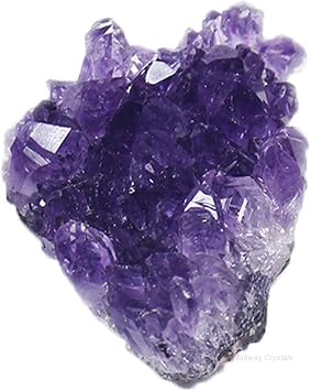 Erliway Amethyst Crystal Cluster for Meditation & Home Decor, 0.11-0.13 lb | Natural Crystal Cluster, Irregular Rough Cluster Geode, Raw Gemstone Specimen for Birthstone Spiritual Gift Reiki Healing