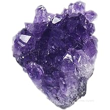 Erliway Natural Amethyst Crystal Cluster, 1.5-2.4 Amethyst Quartz February Birthstone, Raw Crystals and Healing Stones for Birthday Gift Reiki Healing Meditation Home Decor 0.11-0.13 lb
