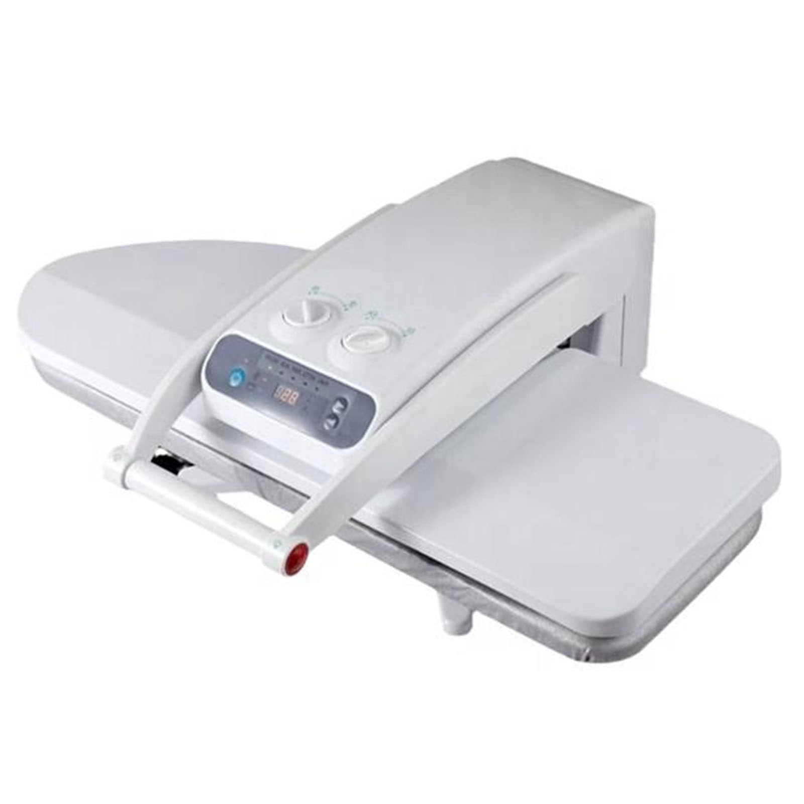 Pressa da Stiro a Vapore 1800W, Piastra 800x310mm, Vapore 120g/min, 60-200°C, Serbatoio 300ml, 5 Funzioni, Uso Domestico e Professionale