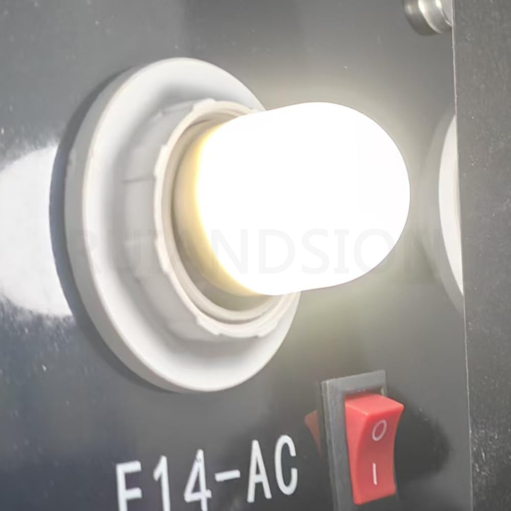 Ruiandsion Lampadina LED E14 SES 220V 2W 400LM, per cappa da cucina, forno e microonde, luce a 360°, non dimmerabile, 6000K bianco freddo, elevata luminosità, confezione da 10 pezzi
