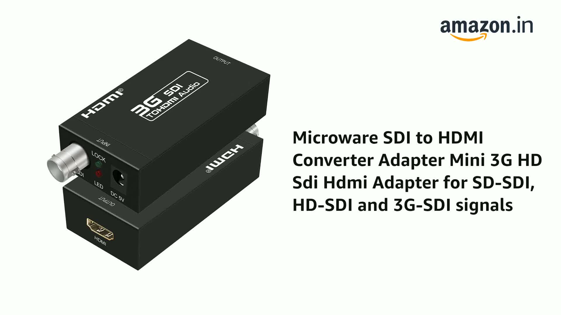 Microware SDI to HDMI Converter Adapter Mini 3G HD Sdi Hdmi