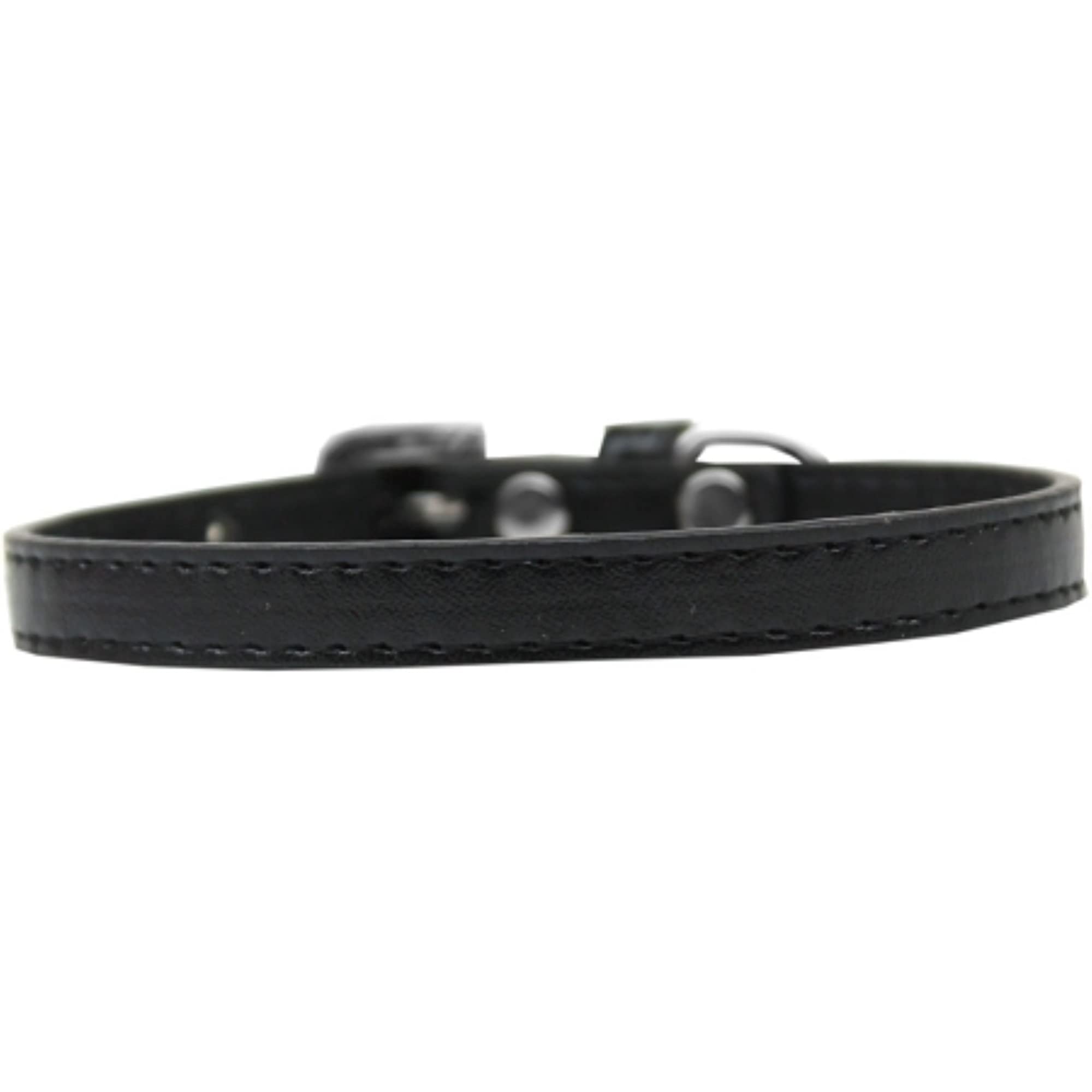 Mirage Pet Products 509-1 BK-10 Omaha Plain Puppy Dog Collar, Black, Small