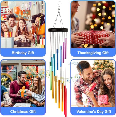 Sinos de vento para exterior de 28,3 