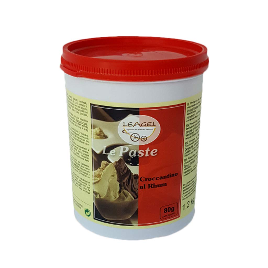 Croccantino al Rhum Pasta ideale per Gelato Dolci Leagel - 1,2 Kg -