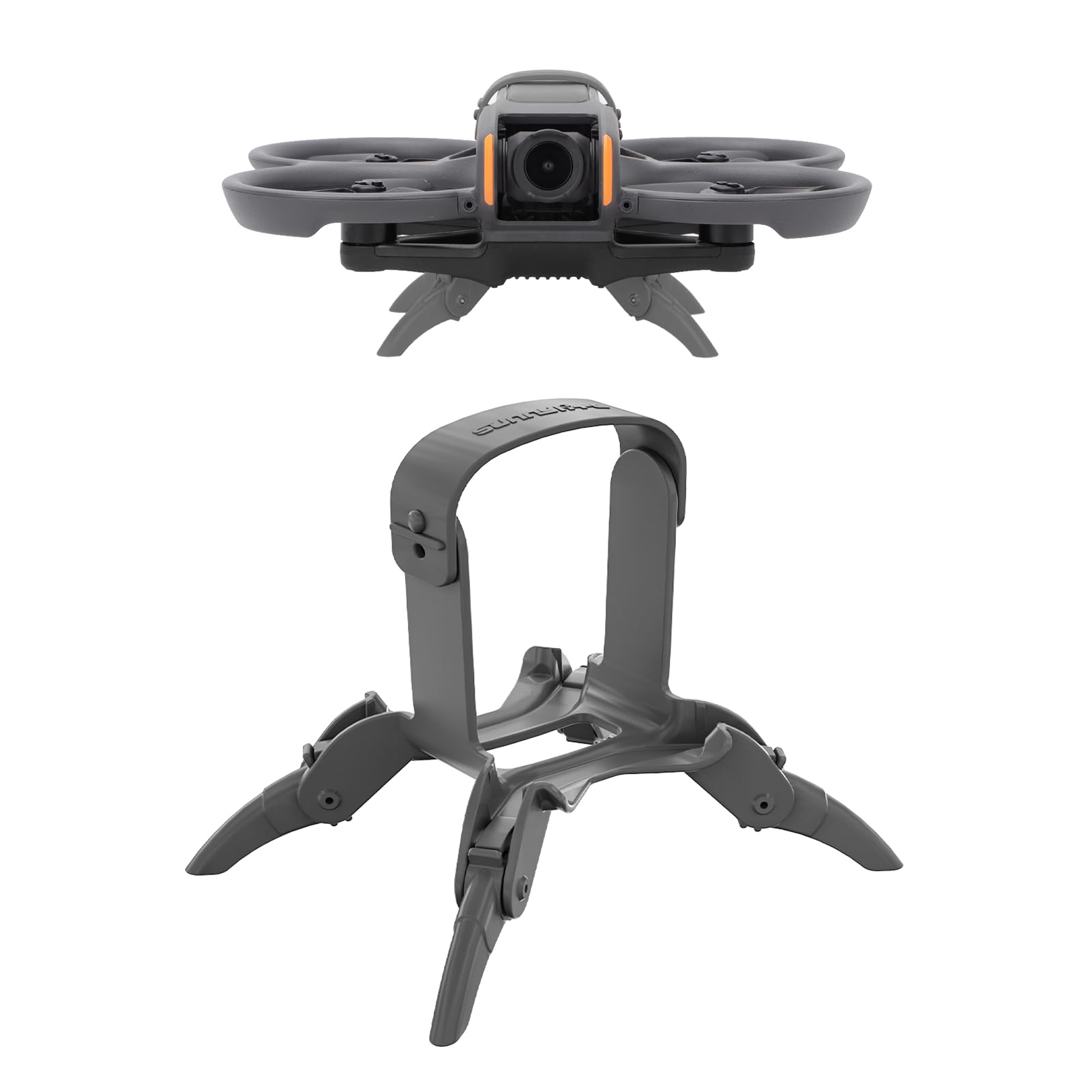 Avata 2 Landing Gear, Spider Landing Gear for DJI Avata 2, 41mm Height Adjustable Foldable Quick Release Extension Leg for Avata 2 Accessories, Landing Gear Protection Bracket for Avata 2 (Gray)