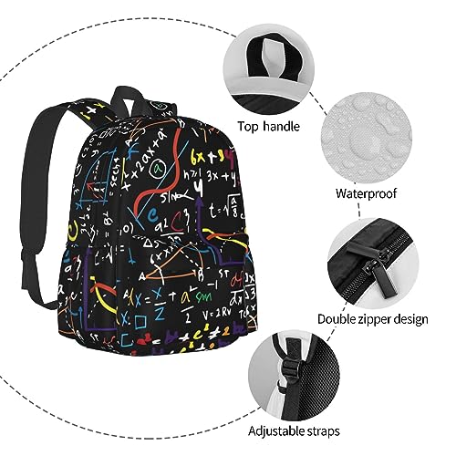 Sac à dos noir imperméable grand format contre la pluie - 7