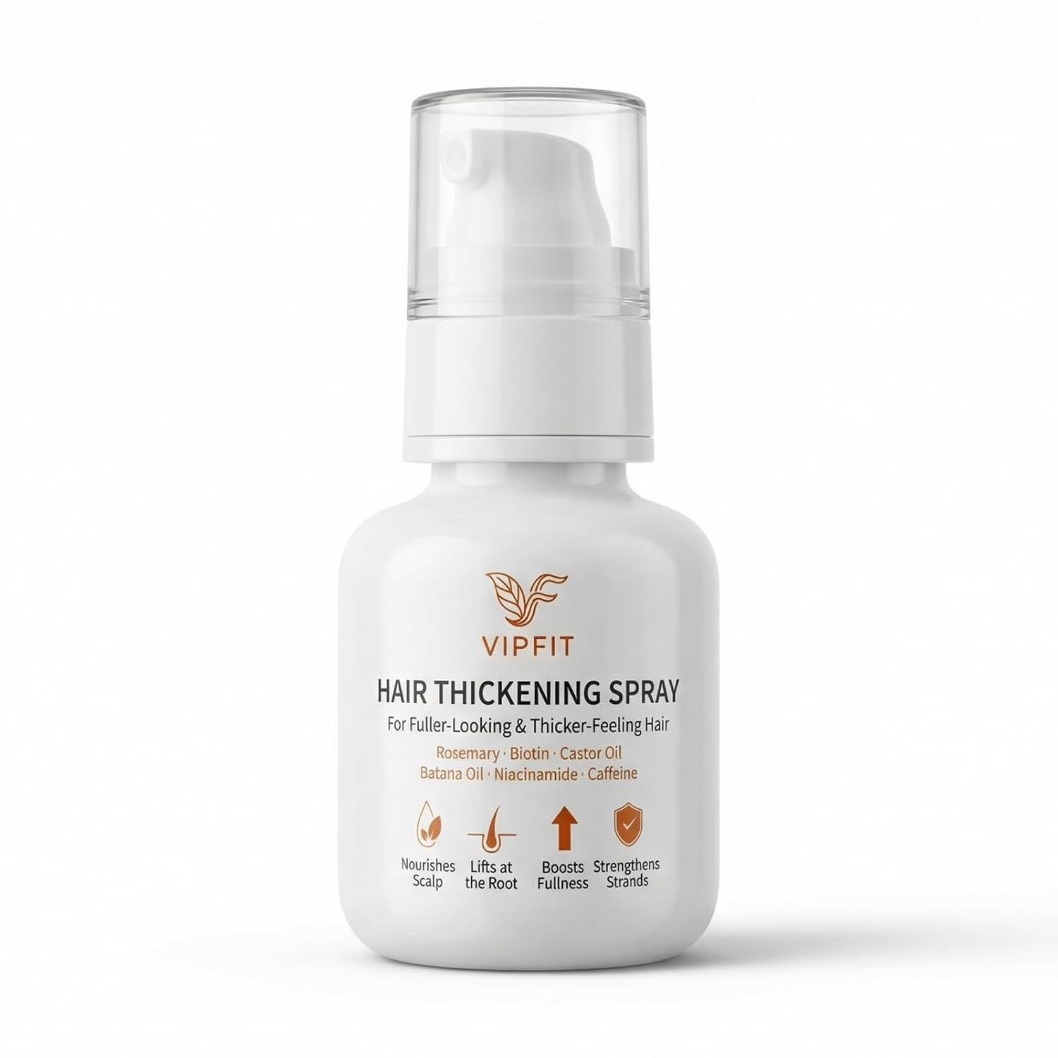 Hair Thickening Spray with Rosemary Biotin and Batana Oil – Non-Greasy Scalp Serum for Fuller and Denser Looking Hair – Infused with Caffeine Castor Oil and Niacinamide – 2 FL OZ (White) Hair Thickening Spray with Rosemary Biotin and Batana Oil – Non-Greasy Scalp Serum for Fuller and Denser Looking Hair – Infused with Caffeine Castor Oil and Niacinamide – 2 FL OZ (White)