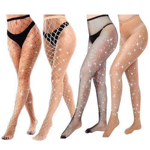 Sparkly Tights, Fishnet Stockings For Women, Black Fishnets, Glitter Fish Nets Leggings, Sexy Mesh Glow In The Dark Tights, One Size Fit All