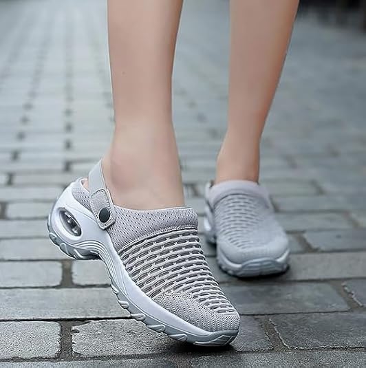 Women's Orthopedic Clogs with Air Cushion Support to Reduce Back and Knee Pressure, Walking Shoes Slippers Sandals