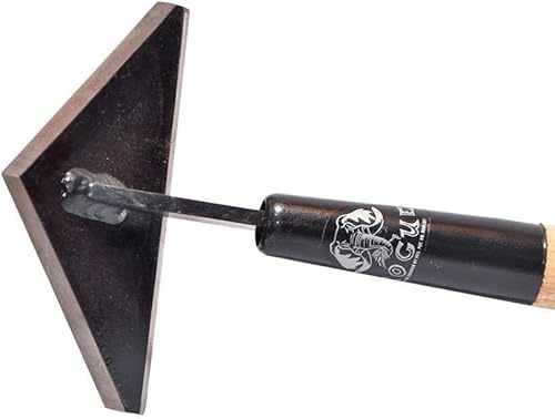 Rogue Hoe - Azada de 60 pulgadas, mango largo, 6 pulgadas, 3 caras, herramienta de azada de jardinería