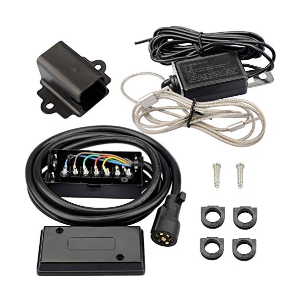 7 Pin Trailer Cable WOLFWILL 7 Pin Trailer Wiring Harness Kit 12FT, 7 Way Trailer Plug With 7 Pin Trailer Plug 7 Pin Trailer Cable WOLFWILL 7 Pin Trailer Wiring Harness Kit 12FT, 7 Way Trailer Plug With 7 Pin Trailer Plug