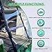KUAFU Clear Windshield Compatible with 2000.5 - UP Golf Cart Club Car DS Fold Down