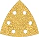 Bosch 50x EXPERT C470 Schleifblatt (für Farbe auf Holz, Hartholz, Ø 93x93 mm, Körnung 40, Professional Zubehör Deltaschleifer)