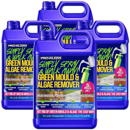 Pro-Kleen Simply Spray & Walk Away Concentrate Patio - Fencing - Decking - Green Mould and Algae Killer (20L Simply Spray)