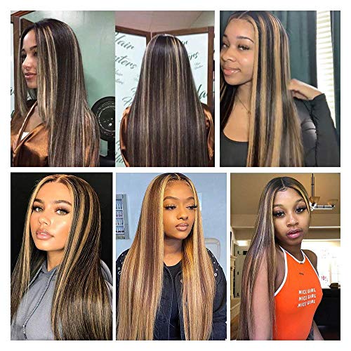 Image of Tressedup Hair long golden Ombre highlight long wig for women and girls