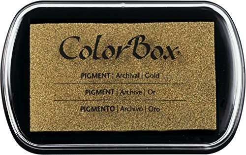 Ink Pad Color Box Pigment Metallic Gold