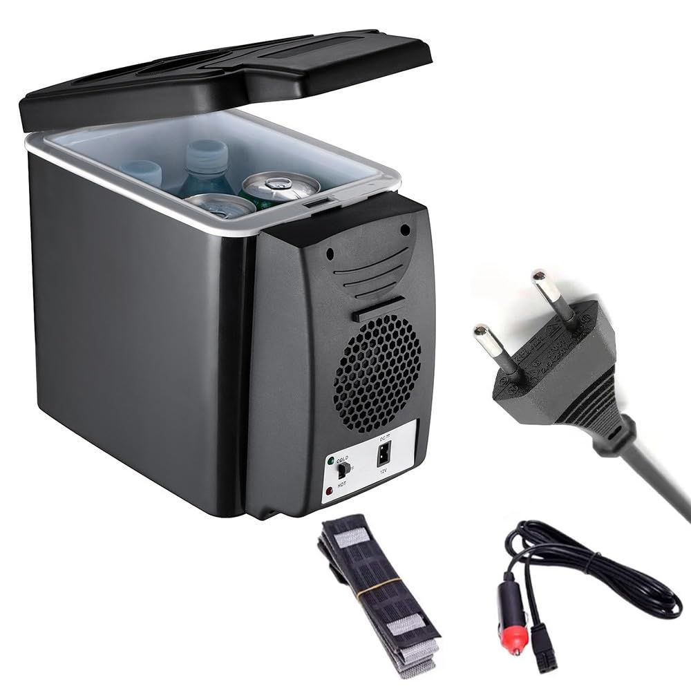 Mini Riflettore Auto 6l Mini Frigo Camera Mini Frigo Mini Ghiaccio Elettrico, Mini Frigo 9 Lattine 330ml 12V/220V Per Famiglia, Ufficio, Dormitorio, Auto, Cosmetico, Bevande