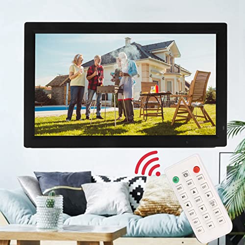 Moldura de fotos digital, álbum de fotos eletrônico multifuncional ABS HD 1080P com sensor de corpo