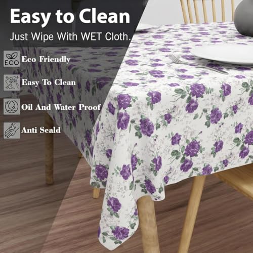 Image of Wings Star Dining Table Cover for 6 Seater, 54 x 78 inch Size, Waterproof and Dustproof Table Sheet,Dining Table Cover 6 Seater Waterproof (Multi, 54 x 78 inch Dining Table Cloth Rectangular