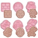 ❤ [Juego de cortadores de galletas]: nuestro juego de cortadores de galletas contiene 6 formas diferentes de cortadores de galletas, y cada cortador de plástico 3D tiene una forma diferente. Las diferentes formas de galletas le ofrecen a usted y a su bebé una experiencia de horneado diferente, lo que hace que sus galletas sean más creativas.