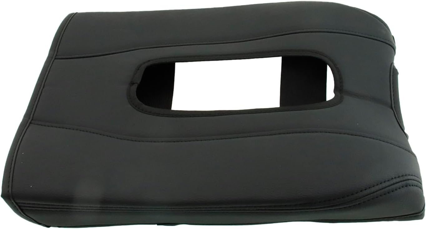 Center Console Armrest Cover Replacement for Sierra Silverado 2019-2026 Replacement for Tahoe Replacement for Yukon Suburban 2021-2026 Floor Console Bucket Seat Only Vinyl Leather Trim Black