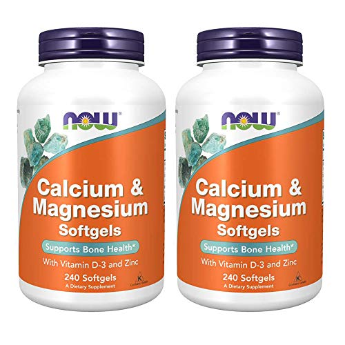 Now Foods Calcium & Magnesium, 240 Softgel (2 Pack) #TOP20