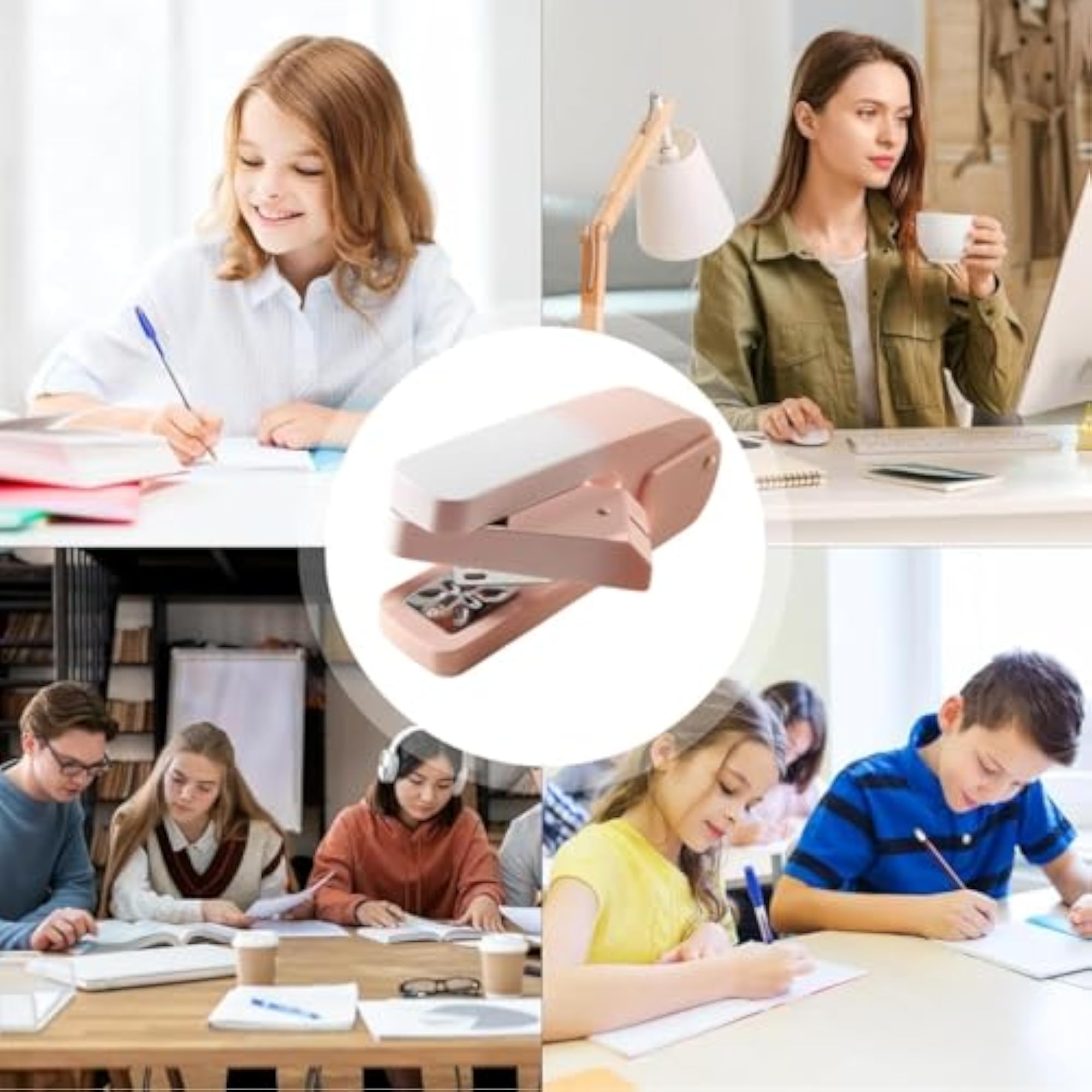 360 Rotatable Desk Stapler with 1000 Staples