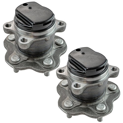 Image of TRQ Rear Left and Right Wheel Bearing and Hub Assembly Set 2 Piece Compatible with 08-13 Nissan Rogue Front Drive 11-17 Juke 14-15 Rogue Select 11-12