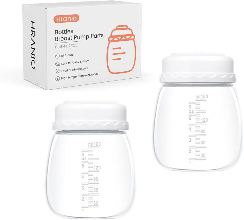 Breast Pump Parts Compatible with Spectra Bottles for Pumping Spectra Replacement Pump Parts Pump Bottles, Breast Pump s1/s2/9 Plus, Not Original Accessories, 2 Count