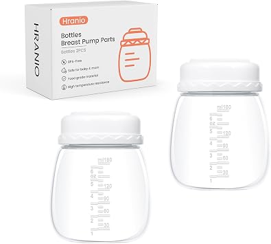 Breast Pump Parts Compatible with Spectra Bottles for Pumping Spectra Replacement Pump Parts Pump Bottles, Breast Pump s1/s2/9 Plus, Not Original Accessories, 2 Count