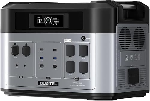 OUKITEL |[^ud e 2048Wh ACo2200W(uԍő4000W) 1Ԗ[d _S`Edr 15o͌ 16384Whg\ PSEF؍ Lv/Ԓ/hЃObY/nkd pd g MPPT