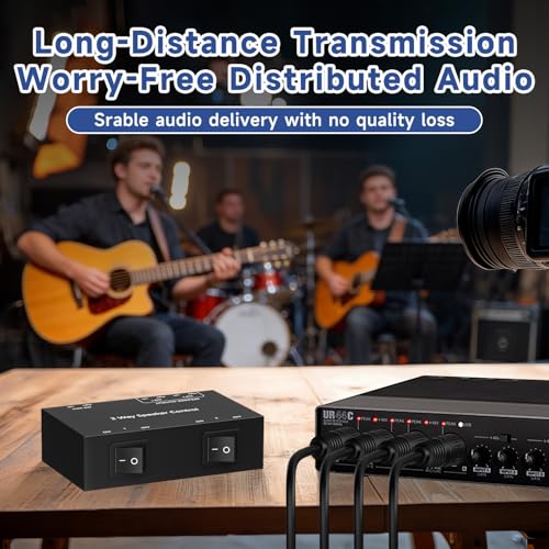Image of Y.D.F 2-Channel(1 in 2 Out) Speaker Selector Switcher Box with Terminal Claps 150W RMS per Channel High-Fidelity Audio Transmission