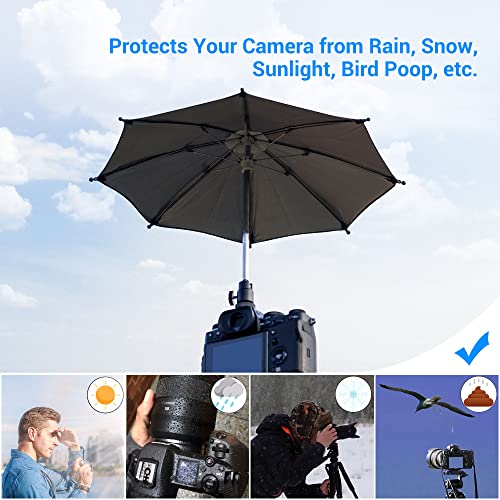 Mirrorless Camera Hot Shoe Umbrella Rain Cover Protector Sun Shade For Sony A7R V A7 Iv A7S Iii Ii A7C A9 Ii A6600 A6500 A6400 A6300 A6100 A6000 Canon Eos R10 R7 R6 Mark Ii R5 R5C Rp R 7D 6D Mark Ii #TOP3