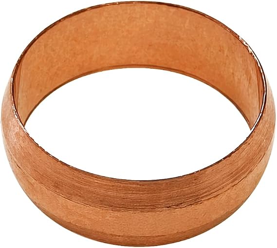 PlumbEZ 15mm Compression Copper Olives Pack of 10 - WRAS Approved 15mm Olives for Copper Pipe & Compression Fittings, Plumbing Compression Rings for Pipe Joint Repair